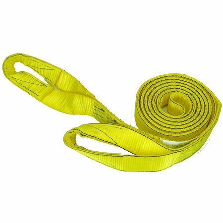 SUNBELT PRO GRIP Tow Strap, 20' x 2" with Loops, Nylon 4.88" x8" x8.25" A-B1151520